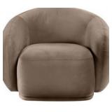 Meridian Furniture USA Emery Velvet Chair, Taupe- Retail: $892