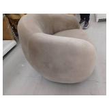 Meridian Furniture USA Emery Velvet Chair, Taupe- Retail: $892