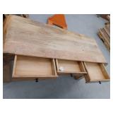 Curved Mango Wood Console Table with Drawers- Retail: $1128