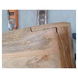 Curved Mango Wood Console Table with Drawers- Retail: $1128