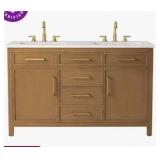 Reajean 60 Inch Double Vanity, Retail $1,599.99