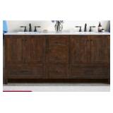 Soma 72 Inch Double Bathroom Vanity, Expresso- Retail: $1199