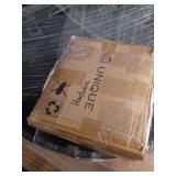 Iris Oak 71 Inch Oval Dining Table Top And Decorative Base Cover, Smoked Oak- Retail: $1748