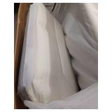 Ceitidh Faux Leather Living Room Loveseat, White- Retail: $816