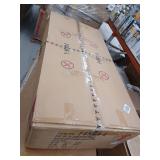 Ceitidh Faux Leather Living Room Loveseat, White- Retail: $816