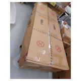 Ceitidh Faux Leather Living Room Sofa, White-Retail: $816