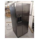 GE 21.9 Cu. Ft. Counter-Depth Side by Side Refrigerator in Stainless Steel - Retail: $2,899