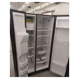 GE 21.9 Cu. Ft. Counter-Depth Side by Side Refrigerator in Stainless Steel - Retail: $2,899