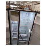 GE 21.9 Cu. Ft. Counter-Depth Side by Side Refrigerator in Stainless Steel - Retail: $2,899