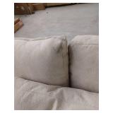 Icelyn 3 Piece Modern and Soft Upholstered Corner Sectional with 6 Throw Pillows, 78.7 Inch Wide- Retail: $2819