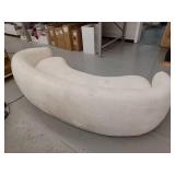 Curved Boucle White Sofa- Retail: $1899