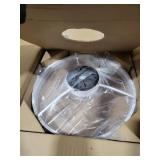 20" Ceiling Fan with Light, Upgraded Low Profile Fan, Flush Mount Ceiling Fan, 6 Speeds, Dimmable LED, App & Remote Control, Quiet DC Motor, for Bedroom, Living Room, F115 White