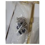 Small Round Side Table, 2-Tier Gold End Table with Faux Marble Top for Small Spaces, Modern Side Table for Living Room, Couch, or Bedroom Nightstand (1 pcs Gold, Round)