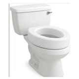 Carex Toilet Seat Riser, Elongated Raised Toilet Seat Adds 3.5 inches to Toilet Height,