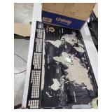 Detailed Scratch off World Map Poster - XL - Black and Gold Scratchable World Map - Glossy