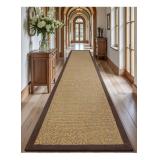 LUMI Jute Runner Rug Non Slip for Hallway, 3