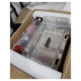 Mvegoiuok Electric Large Deep Fryer With 3 Basket 3600W Commercial Turkey Fryer Pot With Oil Filtration Lid 25QT Stainless Steels Frier for Home Use Oil Fryer Retail $339