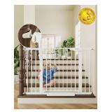Cumbor 29.7-46\" Baby Gate for Stairs, Toddler Safety Essentials for The House,