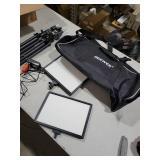 NEEWER LED Video Light Panel Kit, 2 Pack Bi Color Dimmable with Tripod Stand,