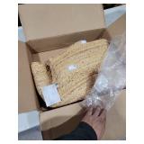 Hausattire Hand Woven Jute Braided Rug, 5