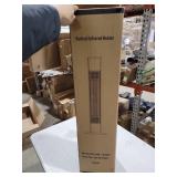 MEPTY Electric Patio Heater, 1500W Infrared Outdoor Heater with Remote, 3 Heat Levels, Noiseless, 24H Timer, Waterproof - Retail $119