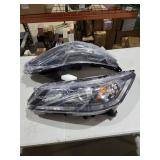 For Honda Accord Sedan EX/EX-L/LX/Sport V4 2.4L Headlights Lamps Set 2013 2014 2015 Halogen Driver and Passenger Side