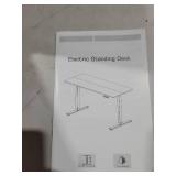 HUANUO 47 x 24 inch Electric Standing Desk Adjustable Height, 4 Memory Height Settings, Sit Stand Up Desk for Home Office & Computer Workstation, White