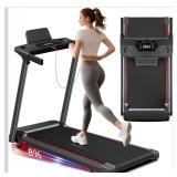 Treadmill with Incline 3-in-1 Portable Treadmills for Home Small, Incline Walking Pad Treadmill with Handle Bar, Walking Pad Foldable with 3.0HP powers on