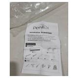 Persilux Blackout Roller Shades for Indoor Window Blinds,Cordless,Linen Fabric,Thermal Insulated Fabric UV Protection Shades for Home,Office,Bedroom,Door,Blackout-Cream, Size 34\"