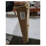 ZJSF Foldable Freestanding Indoor Dog Gate for House Wood Long Pet Gates Dog Fence for Stairs Puppy Gates for Hallways, Puppy Gate,Support Feet Included, Black, 32 \"Height-4 Panels