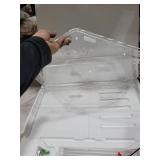 Acrylic Dog House Indoor.Clear Dog Crate for Small Dogs, Modern Indoor Dog Kennel for Most Small Dog Cat Pet (Clear, 15.7 * 21.5 * 27 inch)