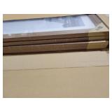 VCK 16x24 Picture Frame 4 Pack, Brown Wood Poster Frame with Exclusive Wood Grain, Wall Mounting Hanging