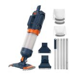 Cordless Heave Duty Pool Vacuum-True Powerful Suction 16.8 GPM, 60M Run-time, 25Âµm Ultra Fine Mesh Filter, Handheld Rechargeable Hot Tub Cleaner with Poles for Above Ground&Inground Pool