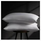 Goose Feather Down Pillow King Size Set of 2