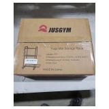 Multi-Functional Home Gym Storage Rack - Yoga Mat Storage Rack, Dumbbell Weight Rack & Workout Equipment Storage with Heavy-Duty Steel Construction for Gym Fitness Organizer (Black)