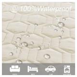 Tcksstex Waterproof and Anti-Slip Dog Bed Cover and Pet Blanket Sofa Pet Bed Matcar Incontinence Mattress Protectors Furniture Couch Cover for Most Cats Dogs, Pets52x82-Ivory