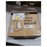 FURWOO Adjustable Pink Short Round Shop Stool, Padded Spa Stool, Ideal for Salon, Manicure, Small