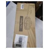 LEDIARY Caged Flush Mount Ceiling Fans with Lights, 23 Inch Farmhouse Low Profile Black Ceiling Fan with Remote, Small Bladeless Fan Lights Ceiling Fixtures for Bedroom, Kitchen- Black