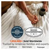 Bedsure GentleSoft Full Size Blanket for Bed - Cozy Soft Blankets for Women, Cute Large Fleece Throws for Girls, Off White, 84x90 Inches