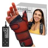 sticro Wrist Thumb Brace Heating Pad for Arthritis and Carpal Tunnel Relief, Hand Heating Pad for Sprains Trigger Thumb, Tendonitis Pain Relief - Left Right Hand