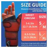 sticro Wrist Thumb Brace Heating Pad for Arthritis and Carpal Tunnel Relief, Hand Heating Pad for Sprains Trigger Thumb, Tendonitis Pain Relief - Left Right Hand