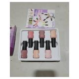 GELLEN Nude Gel Nail Polish Set - Nude Neutrals Brown Orange 6 Colors Gel Polish, Warm Nail Gel Polish Set Nail Art DIY Home Manicure Set