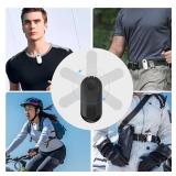 4K Mini Body Camera, 64GB Action Snap Cam, POV Snapcam, Thumb Size Hands Free Recording Body Worn Wearable Camera, Premium Portable Camcorder Mount Anywhere for Work, Travel, Pet Walks (Black)