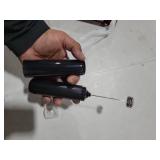 CIRCLE JOY Rechargeable Milk Frother Hanheld, Dual Coil Whisk Head Electric Coffee Frother, Portable Hand Frother Wand Drink Mixer for Matcha Lattes Cappuccino, Kitchen Gifts, Black