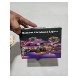 ROSCOO 32.8FT Icicle Lights, Christmas Outdoor with 400LED 75 Drops, IP65 Waterproof Eaves Lights, 8 Modes, for Christmas Eaves Garden Room Decoration Warm White