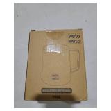 WETOWETO Coffee Mug with Handle, 14oz Insulated Stainless Steel Coffee Travel Mug, Double Wall Vacuum Reusable Coffee Cup with Lid, Powder Coated Rose Gold