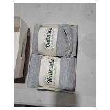 Bulinlulu Diabetic Socks for Men Women-6 Pairs Non Binding Crew Diabetic Neuropathy Socks with Seamless Toe for Men Size 9-12(Large-Black+White+Grey)