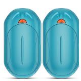 AI Hand Warmers Rechargeable 2 Pack, 20Hrs Long Safe Heat, AI Smart Chips Electric Hand Warmers, Portable Pocket Heater, Gifts for Christmas, Outdoor, Golf, Hunting, Camping Accessories-Sky Blue