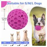 DISSKNIC Interactive Squeaky Dog Balls, Dog Toys for Aggressive Chewers Large Breed for Relieving Anxiety, Tough Dog Chew Toys Balls for Aggressive Chewers, Outdoor Squeaky Cognitive Dog Toys