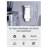 Wall Mounted Cup Dispenser Holder for 3-5oz Paper & Plastic Cups - Paste Plate Adhesive Mount for Bathroom, Office, Home, Gym, Hospital - Compact Cup Storage Solution (White-1pcs)